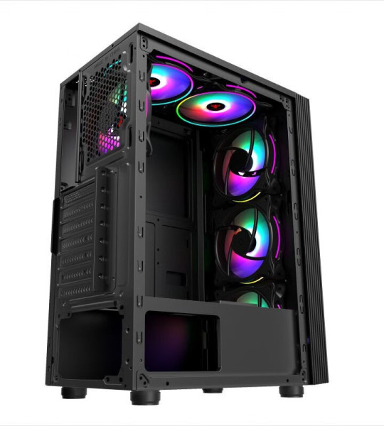 Корпус Poseidon Black ATX, Micro-ATX, Mini ITX — компактный и мощный кейс для сборки игровых и рабочих ПК