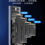Корпус SSK Biao Wang M.2 SSD SHE-C325 — алюминиевый внешний корпус для SSD NVMe, USB 3.2 Gen 2, до 10 Гбит/с