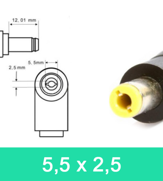 Блок питания для ноутбука Toshiba TA451905525 / 19 V / 45 W / 2,37 А