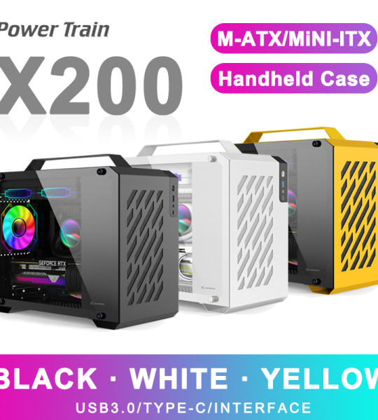 Корпус портативного компьютера Power Train X200 M-ATX MINI-ITX