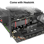 Адаптер JEYI M.2 PCIe 4.0 x4, скорость до 64 Гбит/с, с радиатором, поддержка M.2 2230/2242/2260/2280.