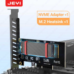 Адаптер JEYI M.2 PCIe 4.0 x4, скорость до 64 Гбит/с, с радиатором, поддержка M.2 2230/2242/2260/2280.
