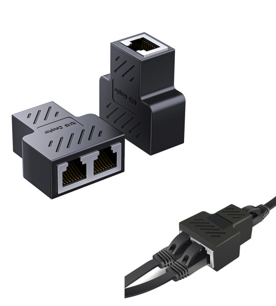 Ethernet разветвитель RJ45 1 в 2 — сетевой адаптер LAN для интернета, удлинитель, соединение двух устройств