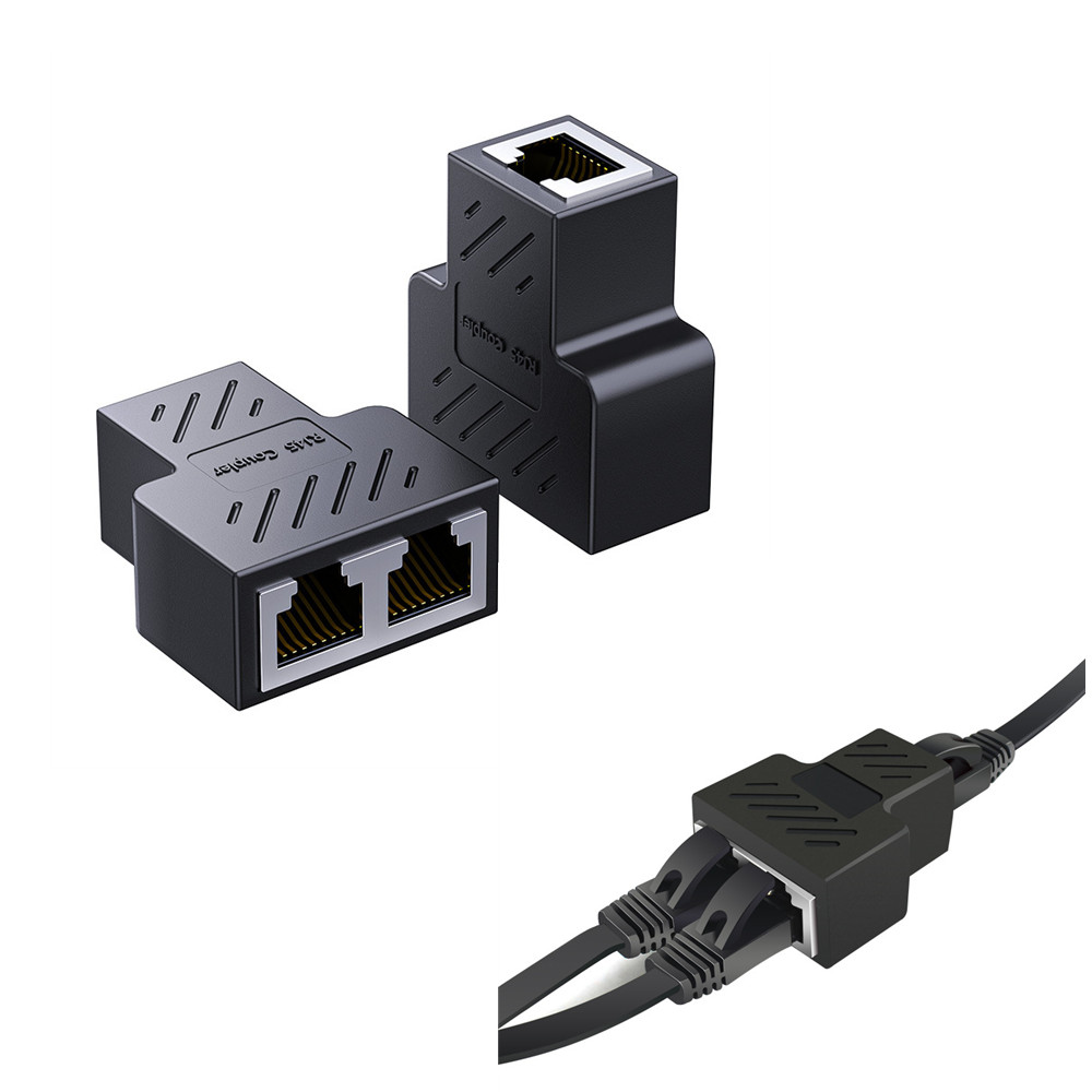 Ethernet разветвитель RJ45 1 в 2 — сетевой адаптер LAN для интернета, удлинитель, соединение двух устройств