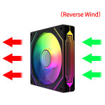 WYMECT XZT009476 12 см RGB вентилятор для корпуса ПК