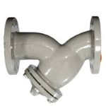 Косой сетчатый фильтр, с фланцевым соединением, корпус из чугуна, фильтрующий элемент из нержавеющей стали.R74F