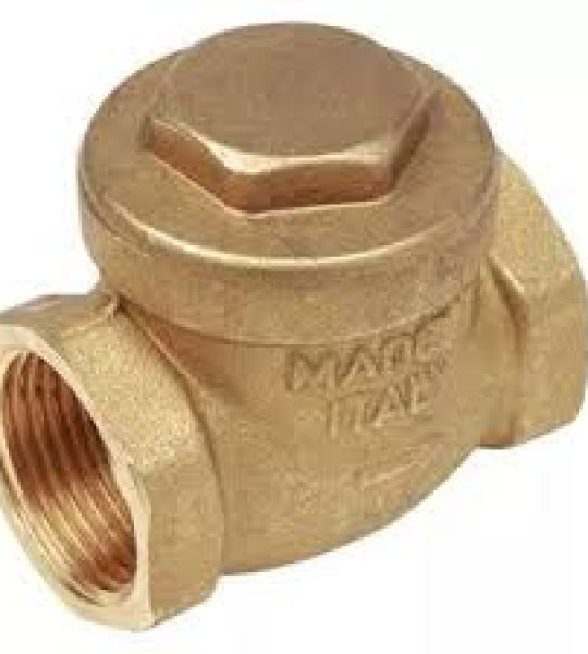 Обратный клапан с поворотным затвором с уплотнением	из NBR,  нехромированный. N5