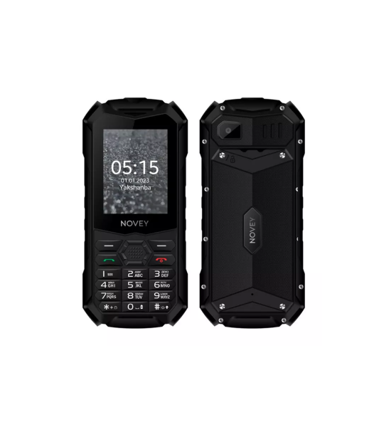 Novey T515 — Кнопочный Телефон с Экраном 2.4", 2 SIM, FM-Радио, Фонарик, Аккумулятор 4100 мА·ч