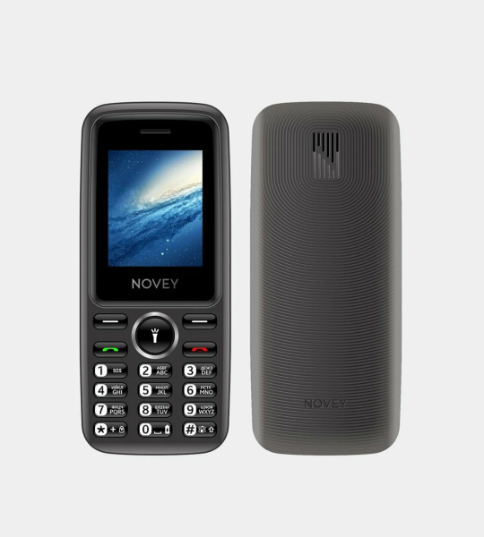 Novey 102 — Надежный Кнопочный Телефон с Кнопкой SOS, 1 SIM, Долговечный Аккумулятор 1050 мА·ч и Bluetooth
