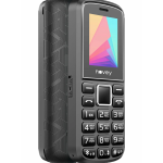 Novey 102 Plus — Кнопочный Телефон с Двумя SIM-Картами, Двойным Фонарем и Диктофоном, 1050 мА·ч, Черный