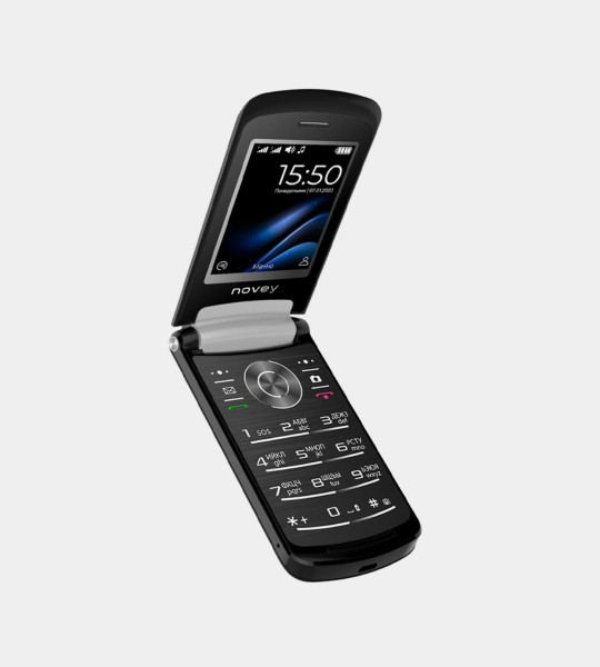 Novey Z550 — раскладушка 2 SIM, экран 2.4, аккумулятор 850 мА·ч, FM‑радио, фонарик, 1 МП камера