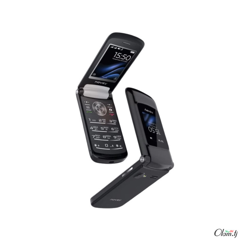 Novey Z550 — раскладушка 2 SIM, экран 2.4", аккумулятор 850 мА·ч, FM‑радио, фонарик, 1 МП камера
