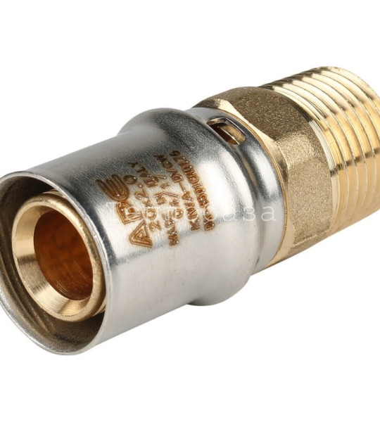 Прямой пресс-фитинг с наружной резьбой Giacomini RM107