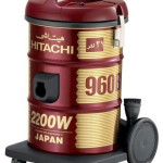 Пылесос HITACHI CV-960F 240C WR красный-черный