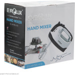 Ручной миксер Eurolux EU-HM3814CB – мощность 600 Вт, 5 скоростей, турборежим, стальной корпус