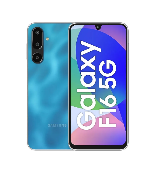 Samsung Galaxy F16 5G 4/128 ГБ Vibing Blue – Super AMOLED 6,7″ 90 Гц, Dimensity 6300, IP54