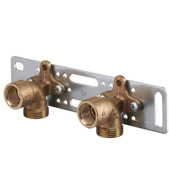 Комплект из монтажной планки и двух пресс-водорозеток Giacomini RM138K