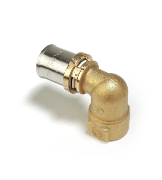 Угольник пресс-фитинг с внутренней резьбой Giacomini RM129